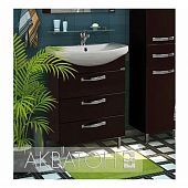 Комплект мебели 65 см, темно-коричневая, Акватон Ария 65 Н 1A123401AA430-K