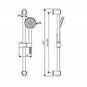 Душевой гарнитур белый, Dorf Comfort D0108000WH