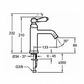 Смеситель для раковины Jacob Delafon Louise E24360-CP