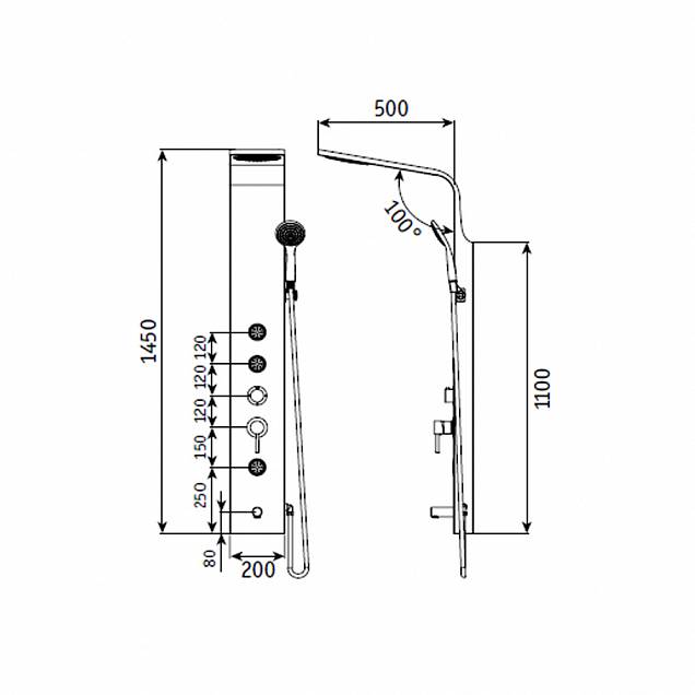 Фотография товара RGW Shower Panels 21140105-14