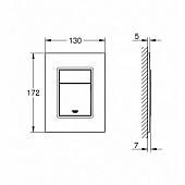 Накладная панель, белая Grohe Skate Cosmopolitan 37535SH0