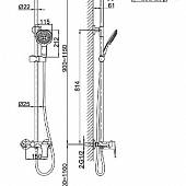 Душевая система D&K Reisling Rhein DA1273701B03