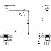 Смеситель для раковины Bien Alesta BL21001104