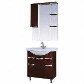 Шкаф-зеркало 75 см, коричневая эмаль, левый, Misty Жасмин 75 L П-Жас02075-141СвЛ