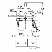 Смеситель для ванны Grohe Essence New 19976001