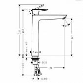 Смеситель для раковины Hansgrohe Talis E 71717000