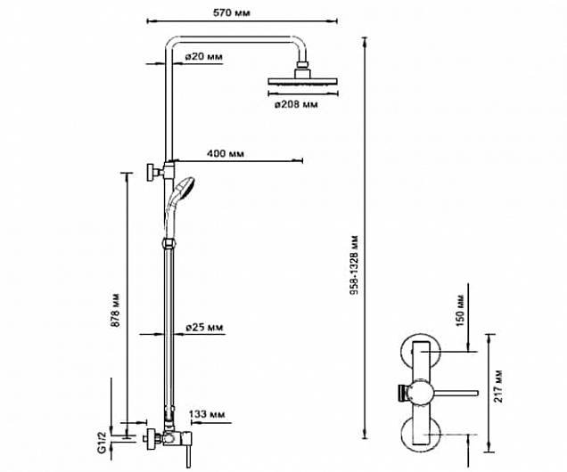 Фотография товара WasserKraft No design line WasserKraft A12202