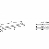 Полотенцедержатель 65 см Smedbo Home HK3364