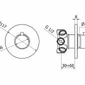 Переключатель Cezares Articoli Vari STELLA-DEV5-01-Cr