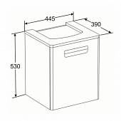 Тумба под раковину 45 см, белый Roca Gap ZRU9302735