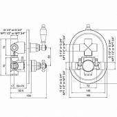 Термостат Cezares Venezia VENEZIA-VDIM2-T-03/24-Bi