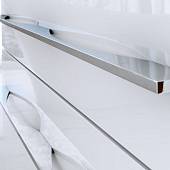 Комплект мебели 100 см, белая, Aqwella Милан Mil.01.10/W-K