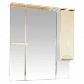 Шкаф-зеркало 90 см, бежевый, правый, Misty Кристи 90 R П-Кри02090-031СвП