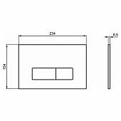 Механическая панель смыва, черный матовый Ideal Standard OLEAS M2 R0121A6