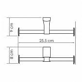 Держатель туалетной бумаги WasserKraft Leine K-5096D