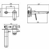 Смеситель для раковины, хром M&Z Laguna LGA04400