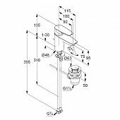 Смеситель для раковины Kludi Pure&Solid 343820575