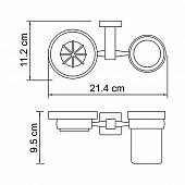 Стакан + мыльница WasserKraft Lippe K-6526