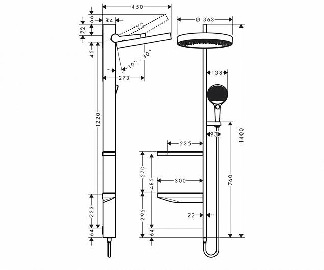 Фотография товара Hansgrohe Rainfinity 26842000