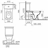 Унитаз компакт, микролифт Vitra Serenada 9722B003-7203