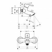 Смеситель для ванны Hansgrohe Talis S 72400000