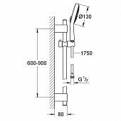 Душевой гарнитур Grohe Power&Soul 27734000