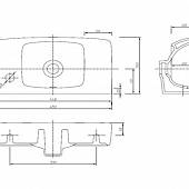 Раковина 45 см, отверстие справа, Ifo Special RP710114510