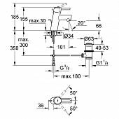 Смеситель для раковины (д.к) Grohe Concetto 32204001