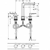 Смеситель для раковины (д.к PO) Hansgrohe Metropol 32515990