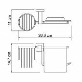 Держатель туалетной бумаги + держатель освежителя воздуха WasserKraft Lippe K-6559