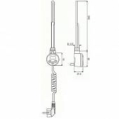 Тэн Мег 1.0 300W сереб вилка