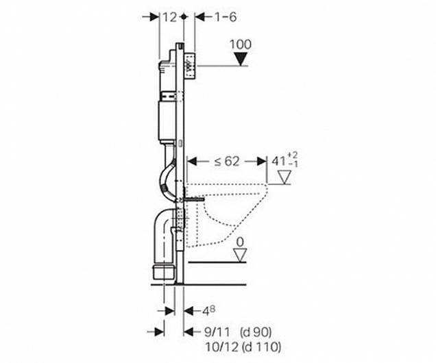 Фотография товара Geberit Duofix 111.153.00.1