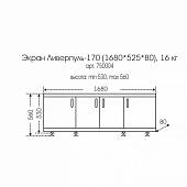 Экран под ванну, белый, СанТа Ливерпуль L=1700 750004