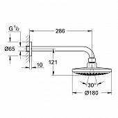 Верхний душ Grohe Euphoria Cube 26072000