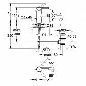 Смеситель для биде (д.к) Grohe Lineare 33848000