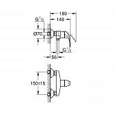 Смеситель для душа Grohe BauCurve 23631000