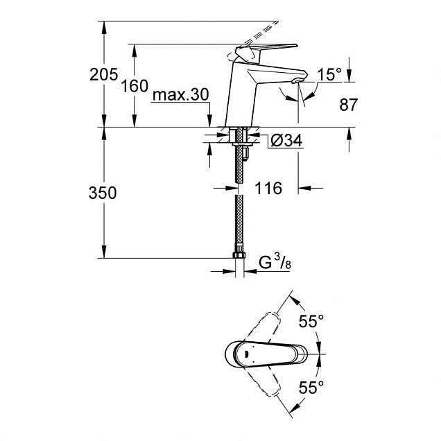 Фотография товара Grohe Eurodisc Cosmopolitan 3246920EGr