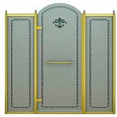 Душевая дверь в нишу 150 см, профиль золото, левая, Cezares RETRO-B-13-150-PP-G-L