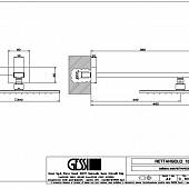 Верхний душ, хром, Gessi Rettangolo 15185.031
