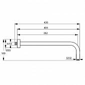 Держатель верхнего душа Ideal Standard IdeaRain Cube B9445AA