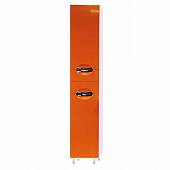 Шкаф-пенал, оранжевая пленка, левый, с б/к, Misty Жасмин 35 L П-Жас05035-132БкЛ