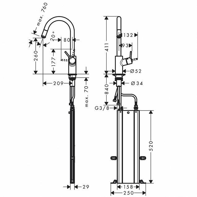 Фотография товара Hansgrohe Talis M52 73864000