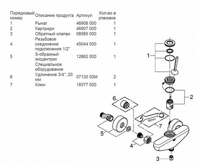 Фотография товара Grohe Eurodisc Joystick 23430000Gr