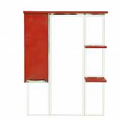 Шкаф-зеркало 75 см, красная эмаль, левый, Misty Жасмин 75 L П-Жас02075-041СвЛ