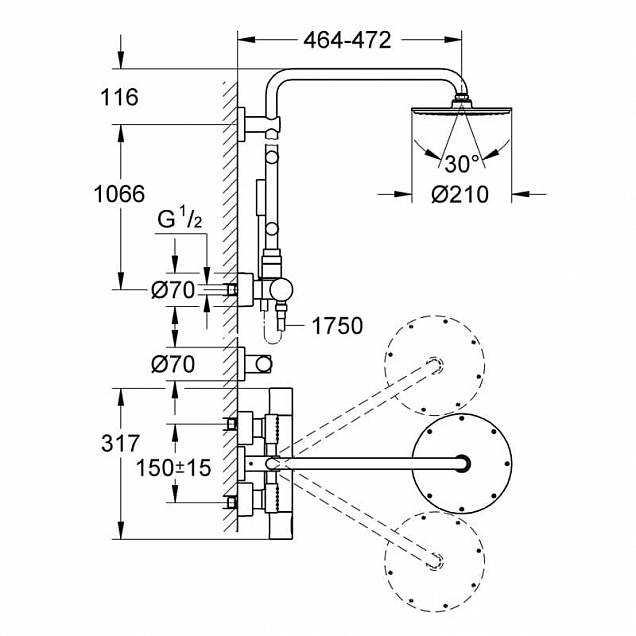 Фотография товара Grohe Rainshower 27374000Gr