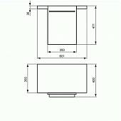 Боковой шкафчик 35 см, белый лак матовый, Ideal Standard Daylight K2223HG