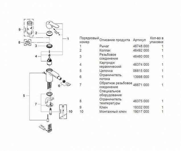 Фотография товара Grohe Eurostyle Cosmopolitan    33566002Gr