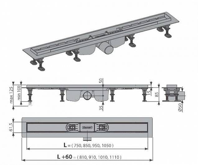 Фотография товара Alcaplast Optima APZ12-850