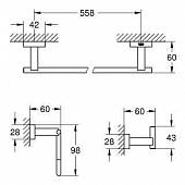 Набор аксессуаров Grohe Essentials Cube (3 предмета) 40777001