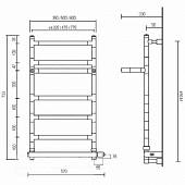 Полотенцесушитель электрический, белый, Margaroli Sereno 5874706WHNB